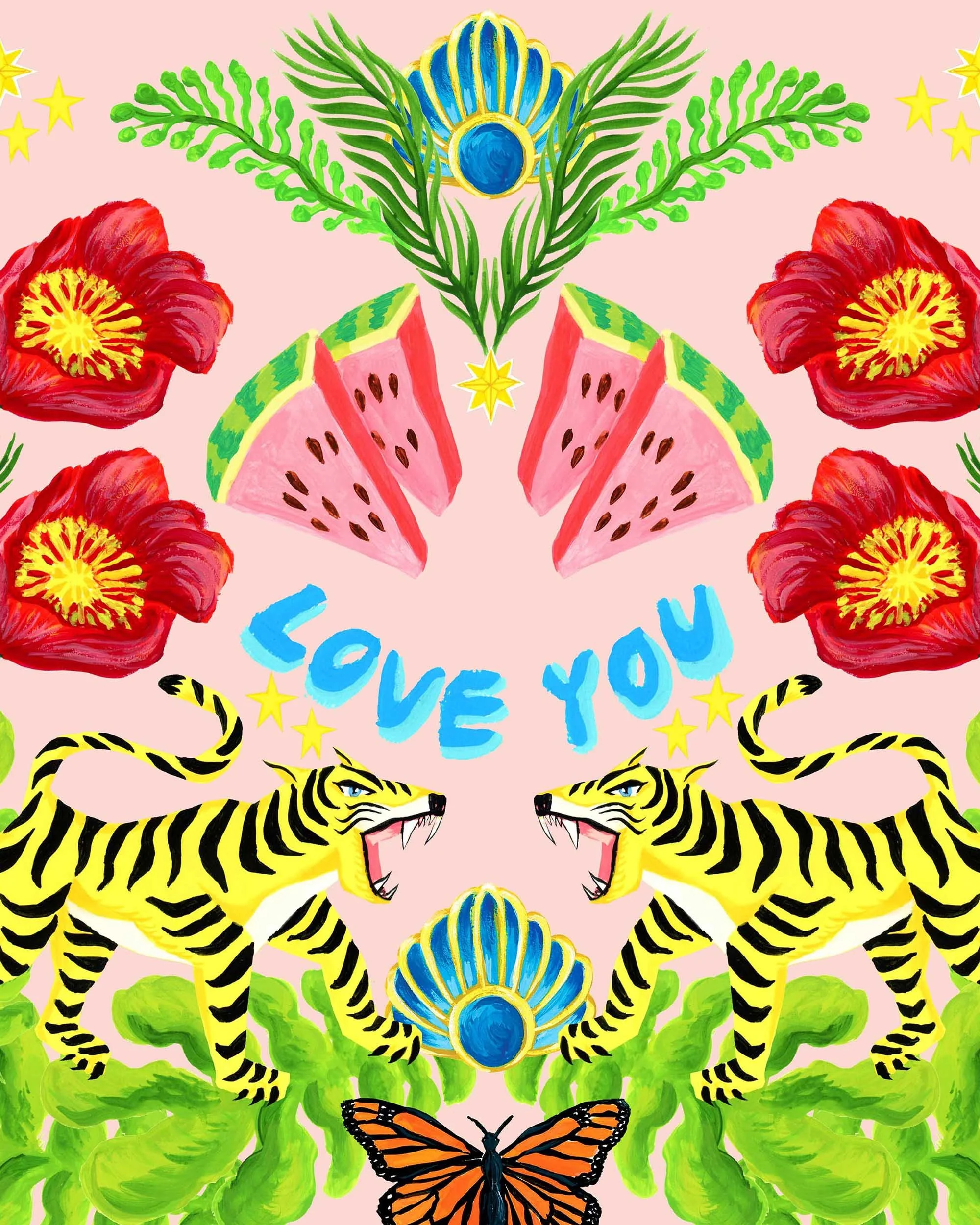 Love You Art Print — Javi Rolando